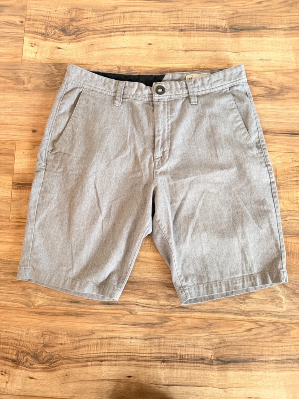 Volcom Light Gray Cotton Casual Men's Shorts